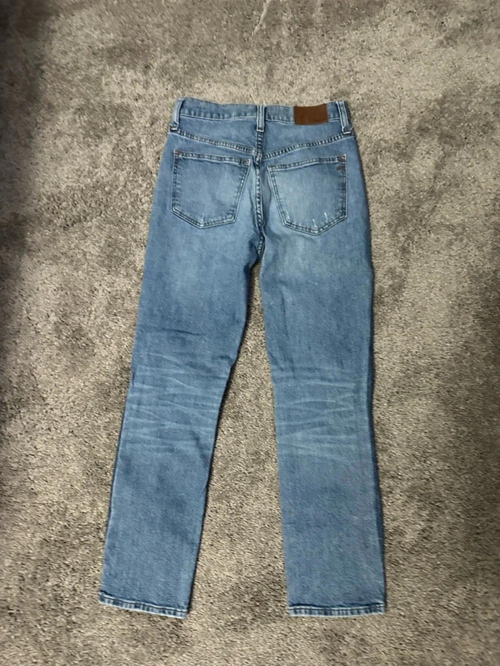 Madewell High Rise Slim Boyfriend Jeans Light Wash Distressed Sz 23